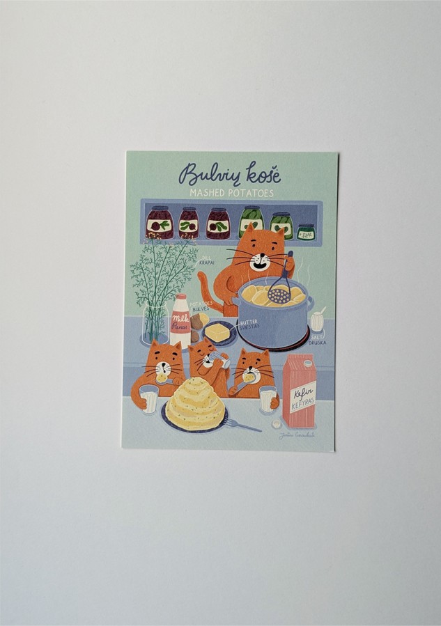 Justina Česnauskaitė. Atvirlaiškis bulvių košė