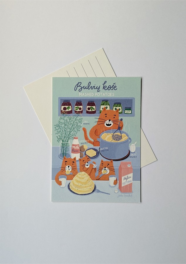 Justina Česnauskaitė. Atvirlaiškis bulvių košė