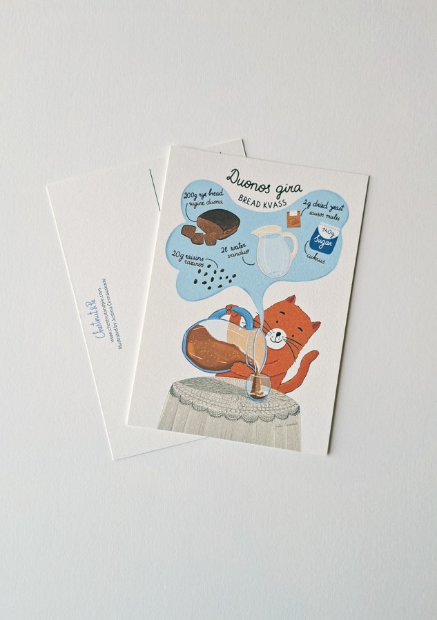 Justina Česnauskaitė. Atvirlaiškis duonos gira