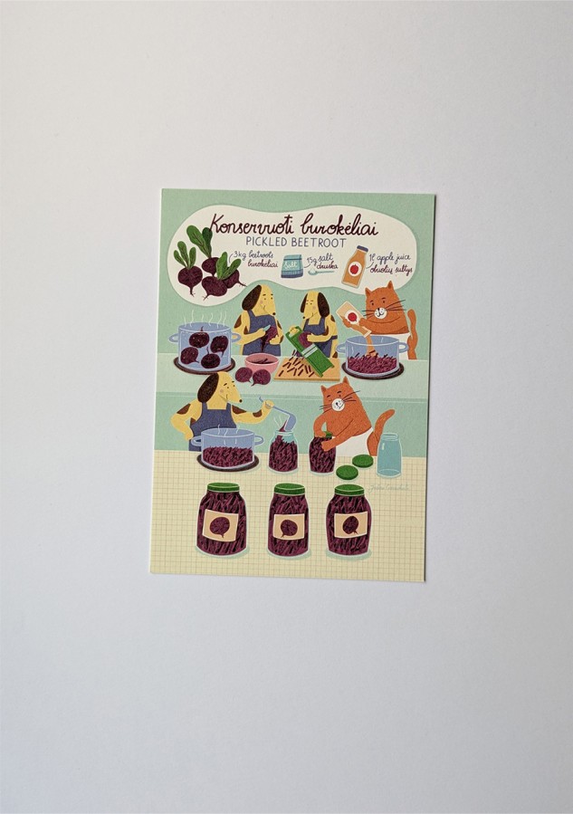 Justina Česnauskaitė. Atvirlaiškis Konservuoti burokėliai