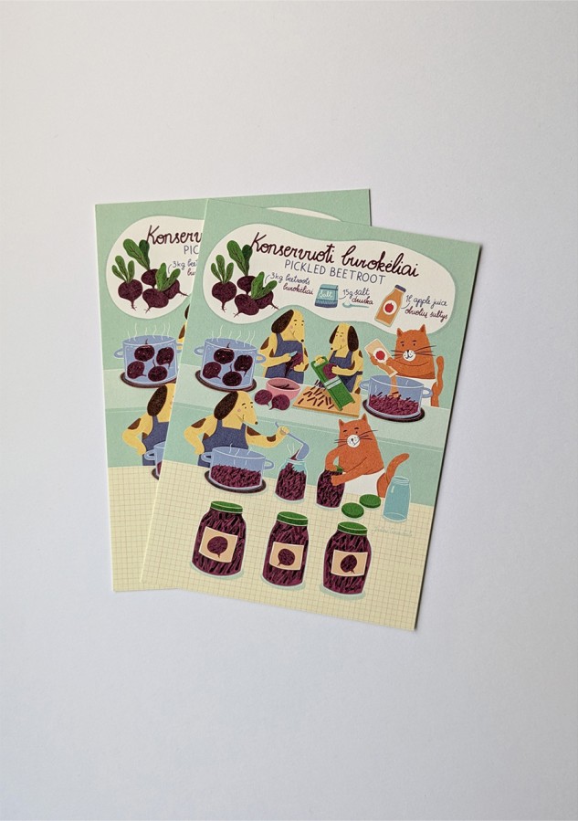 Justina Česnauskaitė. Atvirlaiškis Konservuoti burokėliai