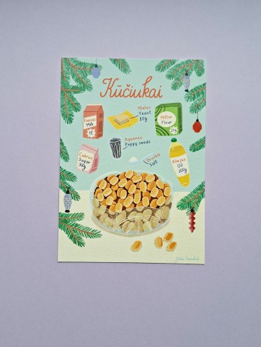 Justina Česnauskaitė. Atvirlaiškis kūčiukai