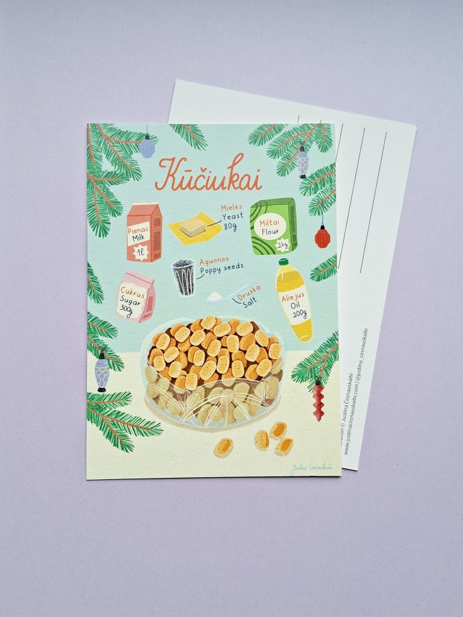 Justina Česnauskaitė. Atvirlaiškis kūčiukai