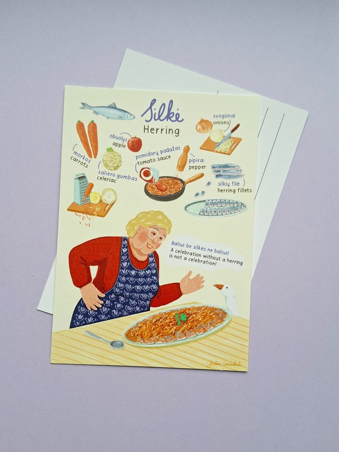 Justina Česnauskaitė. Atvirlaiškis silkė