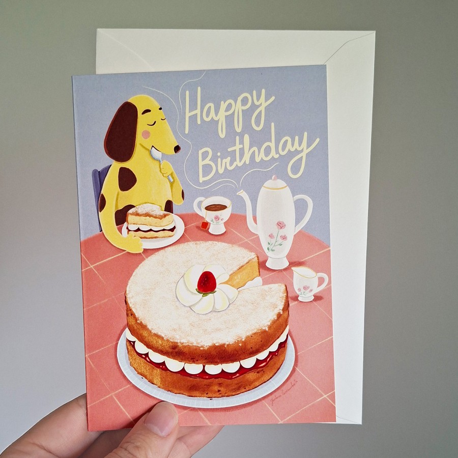 Justina Česnauskaitė. Atvirukas su voku happy birthday
