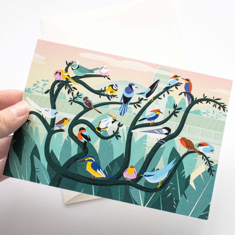 Justina Česnauskaitė. Atvirukas su voku Paukščiai