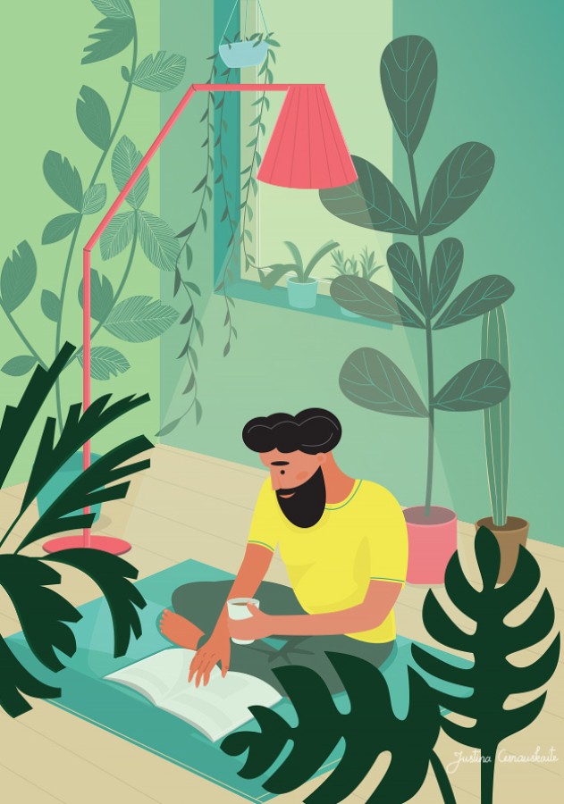 Justina Česnauskaitė. Atvirukas su voku Ramybė