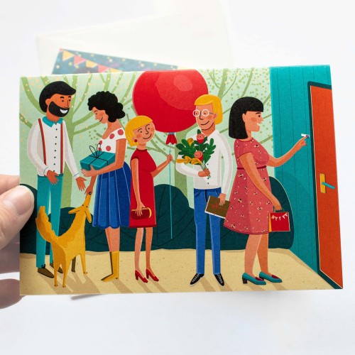 Justina Česnauskaitė. Atvirukas su voku svečiai