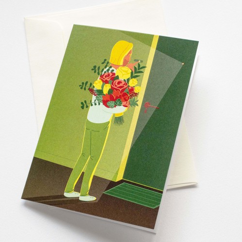 Justina Česnauskaitė. Atvirukas su voku svečias