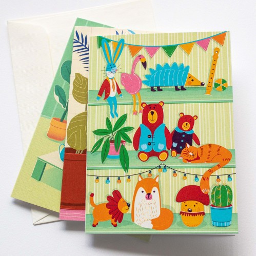 Justina Česnauskaitė. Atvirukas su voku žaislų kambarys 