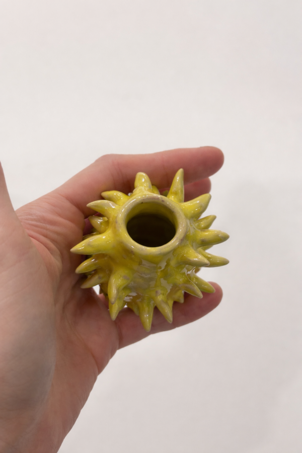 Justina Česnauskaitė. keramikos žvakidė šakotis