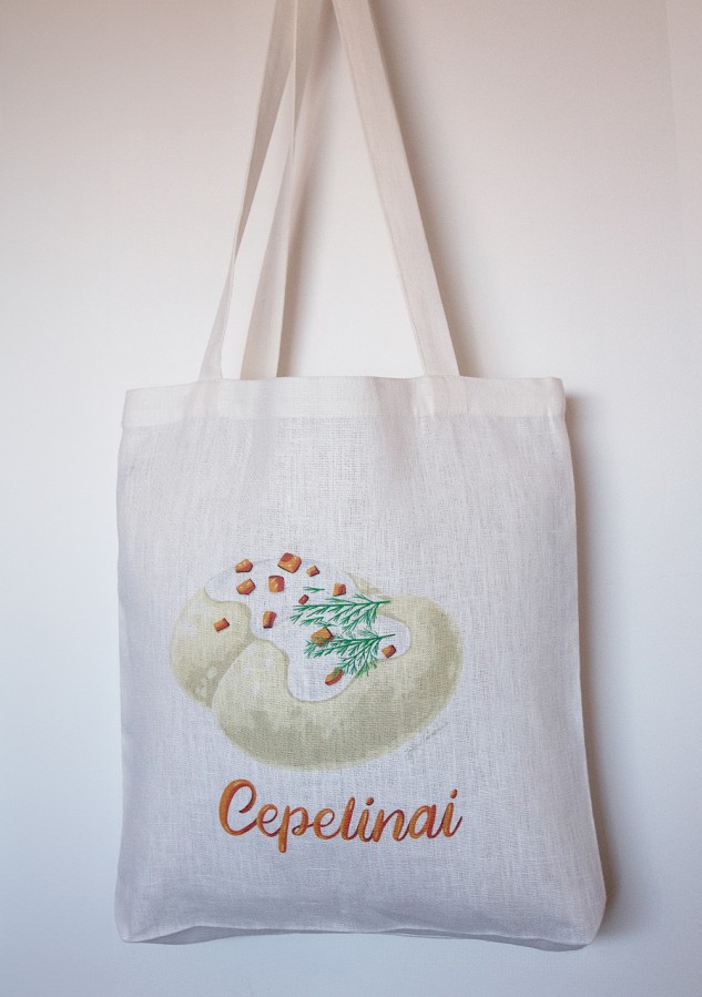 Justina Česnauskaitė. Lininis maišelis cepelinai