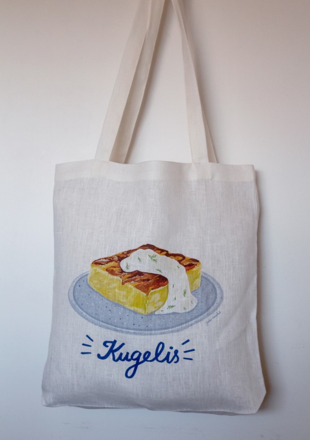 Justina Česnauskaitė. Lininis maišelis kugelis