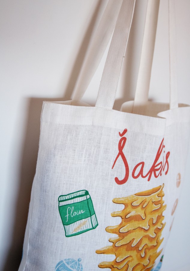 Justina Česnauskaitė. Lininis maišelis šakotis