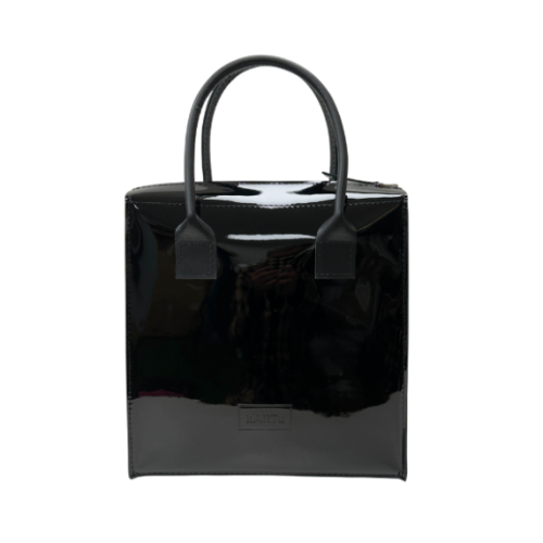 kartu. Rankinė Cinamonas juoda lakinė