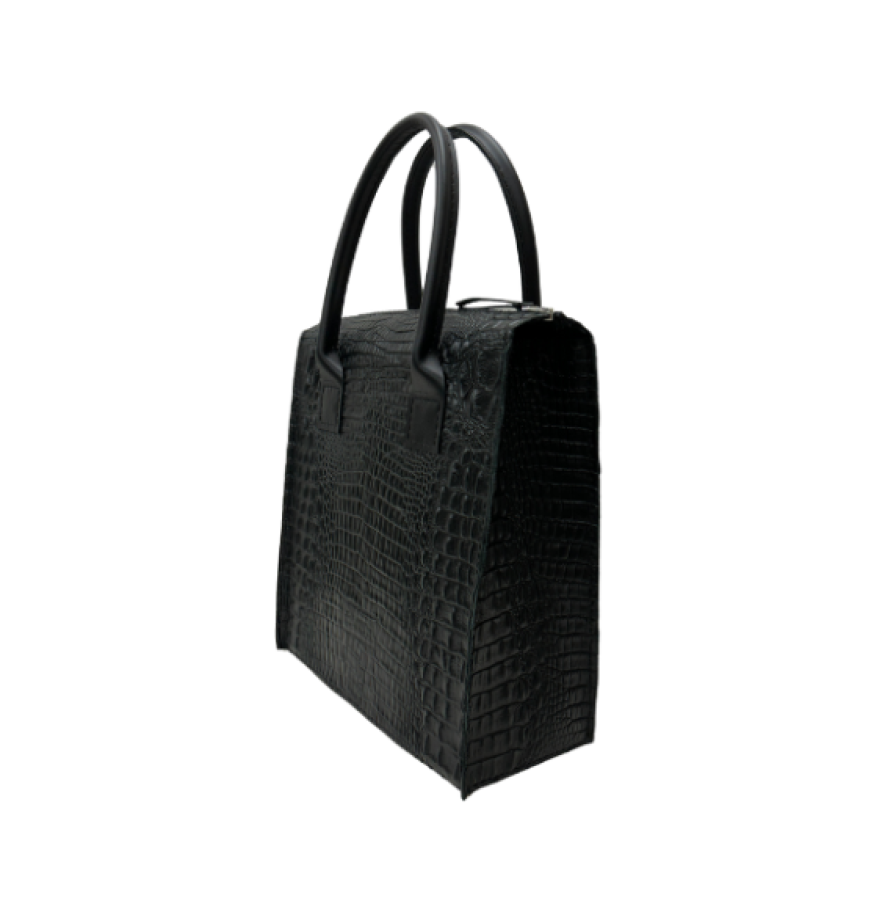 kartu. Rankinė Cinamonas  juodas roplys