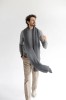KNOTO. merino vilnos unisex pilkas šalikas KNOTO. merino vilnos unisex pilkas šalikas