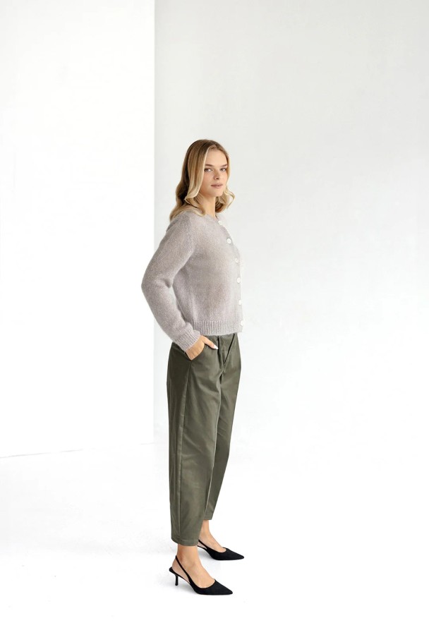 knoto. moherinis kreminis Kardiganas 