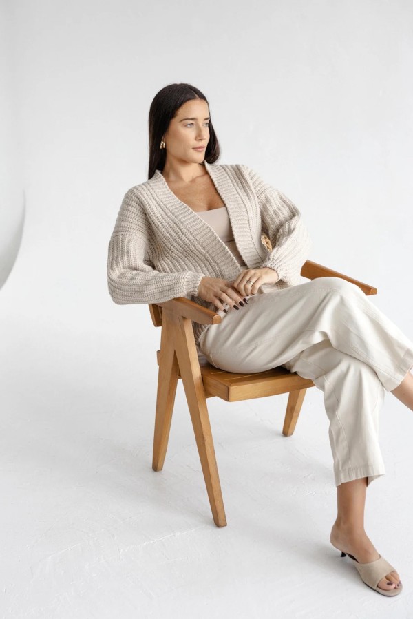 knoto. vilnos kardiganas 