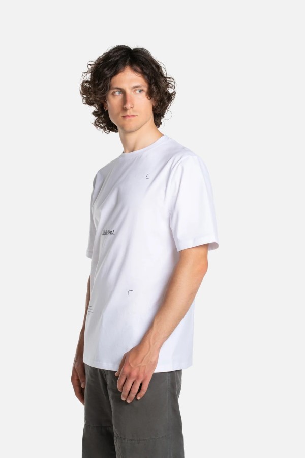Labadiena. Plakato unisex marškinėliai balti 