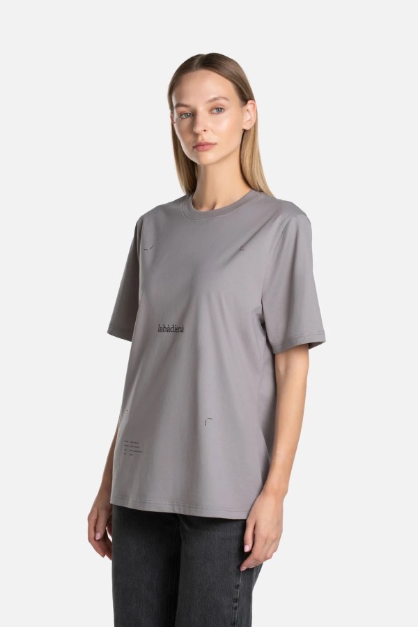 Labadiena. Plakato unisex marškinėliai pilki Labadiena. Plakato unisex marškinėliai pilki