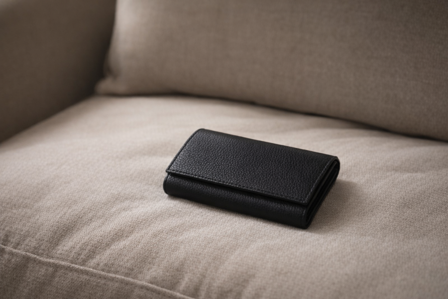 lemane. unisex piniginė juoda