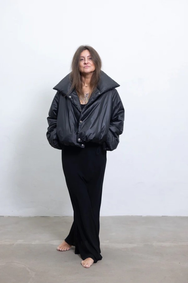 lina andriukone. Demisezoninė pūsta striukė