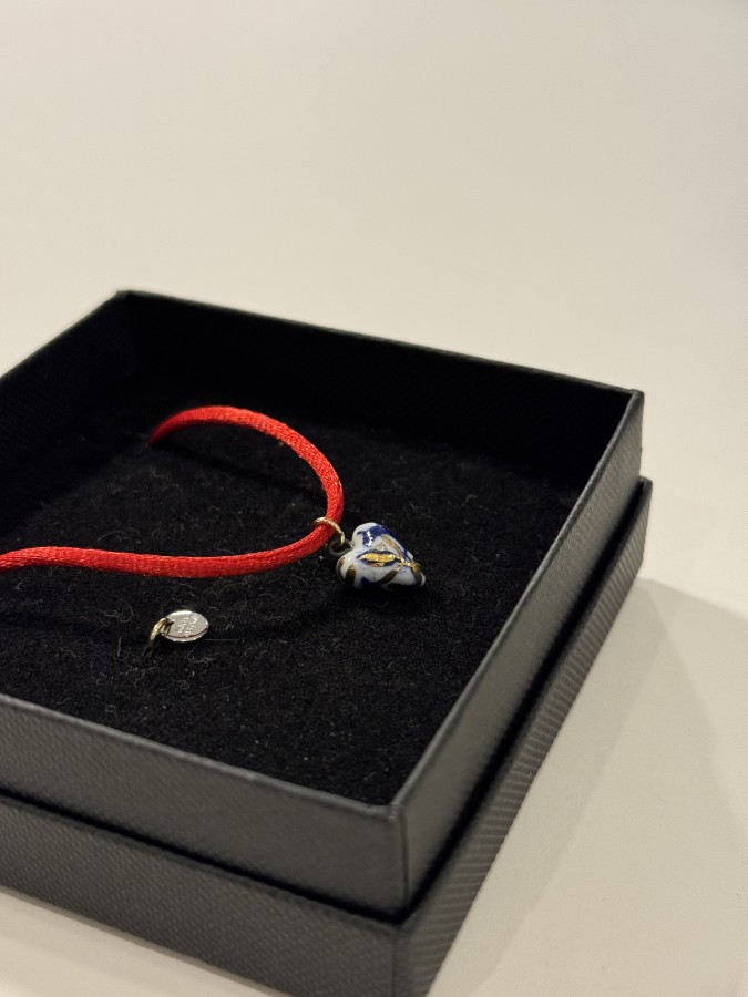 maži dalykai. Balto porceliano pakabukas širdis