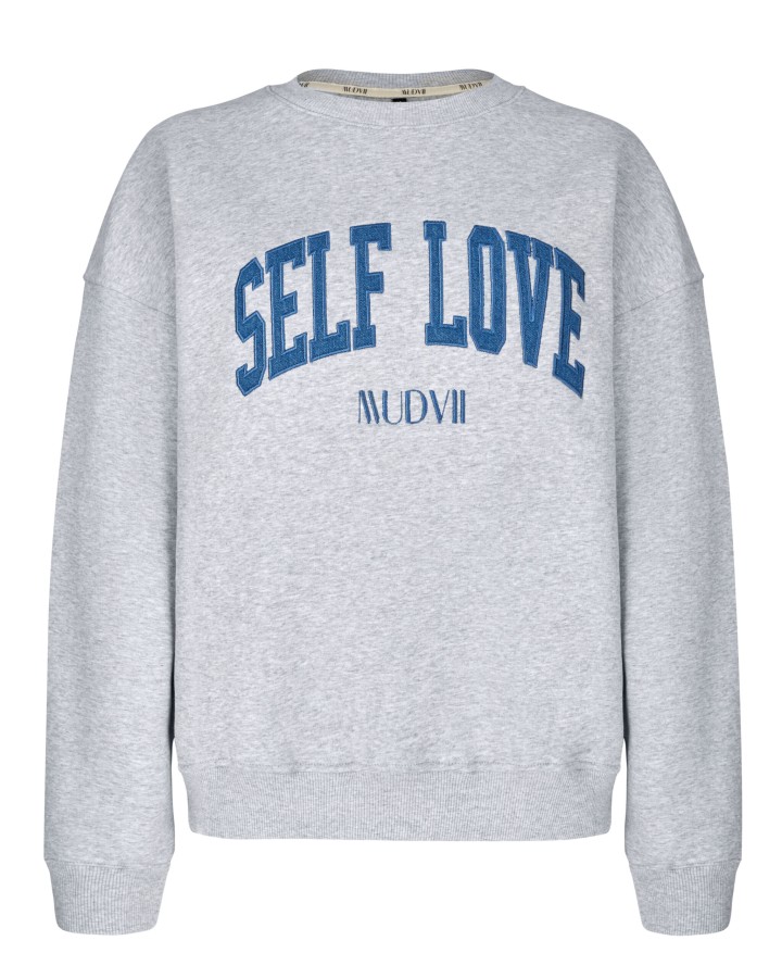 Mudvii. Džemperis pilkas self love Mudvii. Džemperis pilkas self love