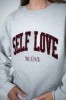 Mudvii. Džemperis PILKAS self love Mudvii. Džemperis PILKAS self love