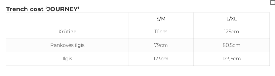 mudvii. Lietpaltis JOURNEY 