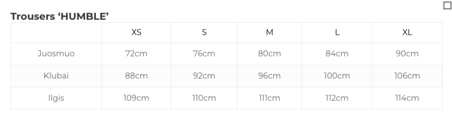 mudvii. Velvetinės kelnės HUMBLE Balta