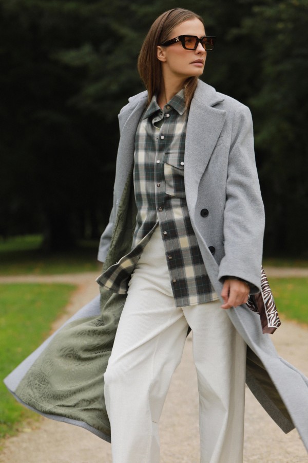 mudvii. Velvetinės kelnės HUMBLE Balta