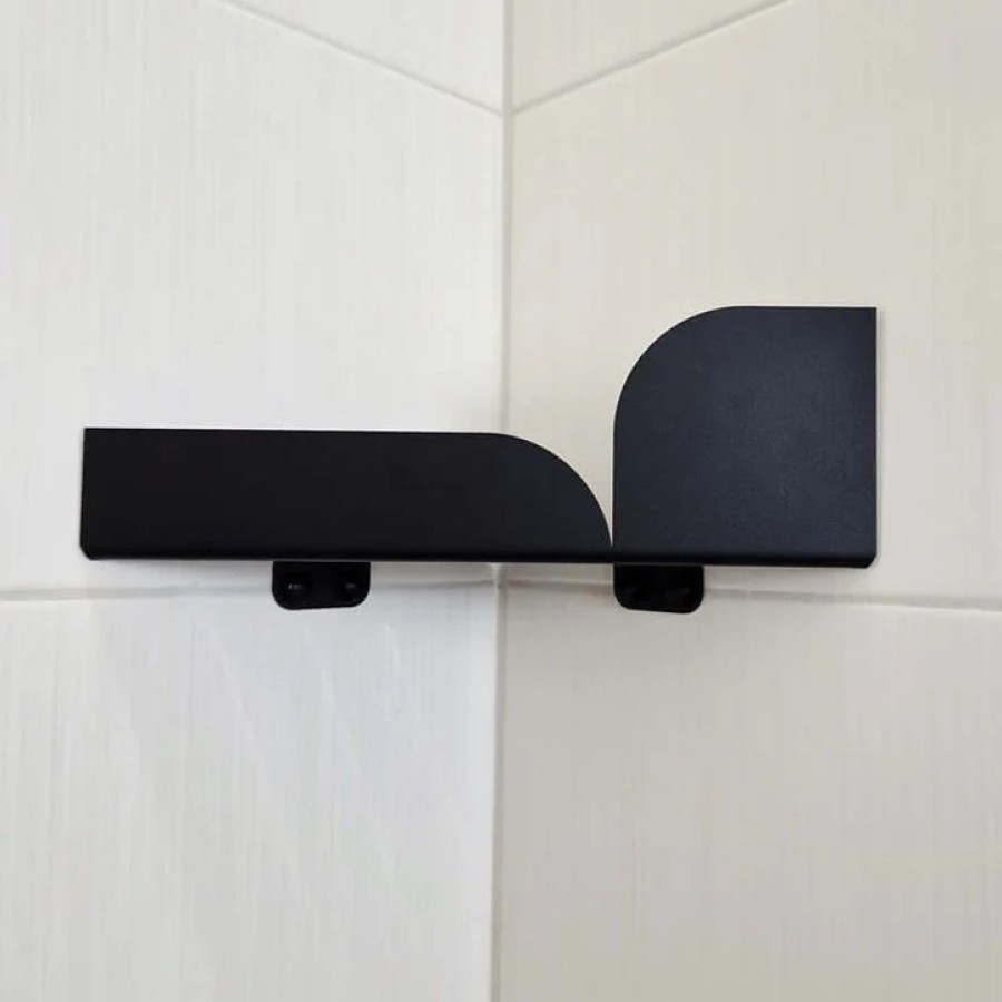 namuos. Juoda dušo kampinė lentyna BAUHAUS namuos. Juoda dušo kampinė lentyna BAUHAUS