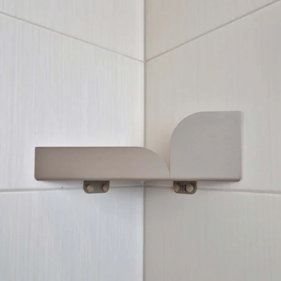 namuos. Ruda dušo kampinė lentyna BAUHAUS