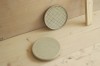 park bench ceramics. Lėkštė in grid