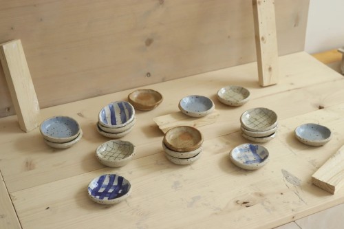 park bench ceramics. mini lėkštutė