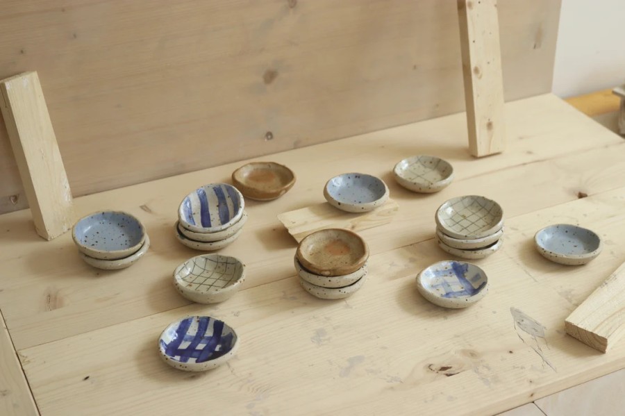 park bench ceramics. mini lėkštutė