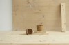park bench ceramics. sip puodelis in maple