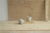 park bench ceramics. sip puodelis in white