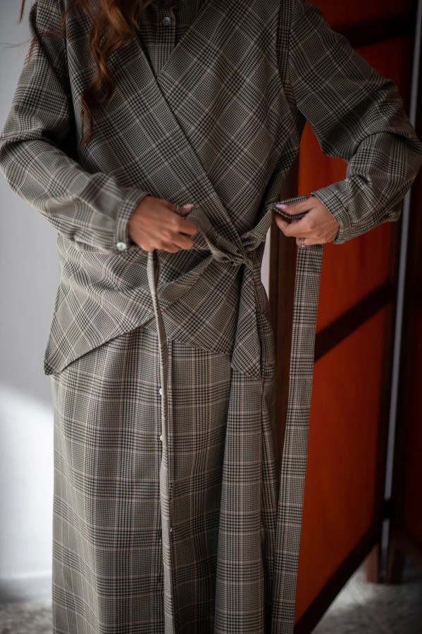 Patis. Suknelė languota