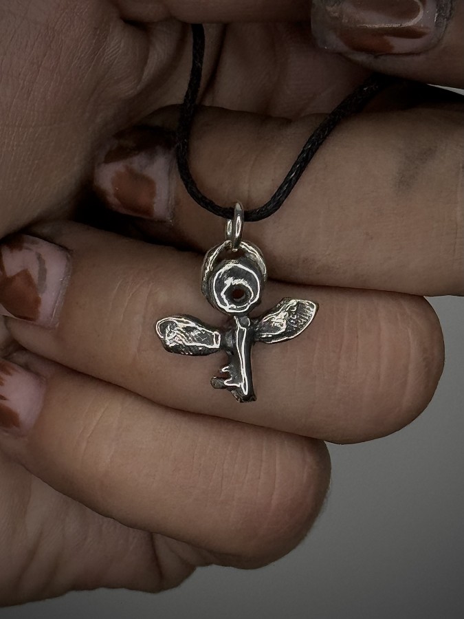 Pūška. unisex sidabrinis pakabukas