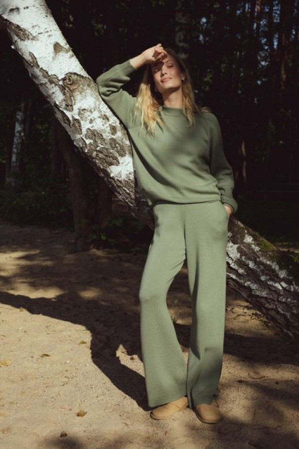 robi agnes. Pauline megztinis Žalias