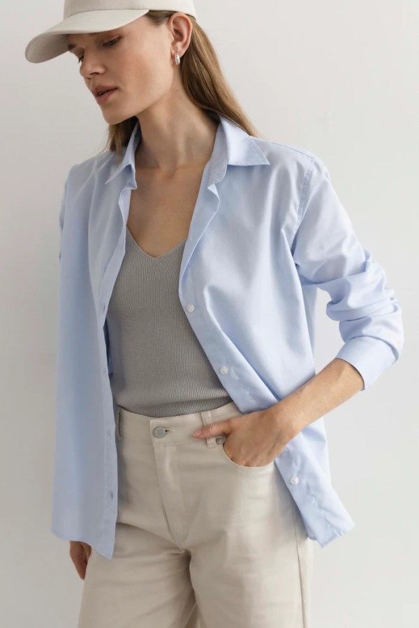 robi agnes. marškiniai NORA light blue 