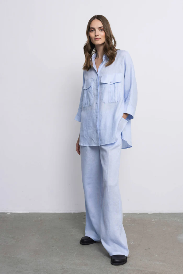 ROBI AGNES. DORI kelnės light blue