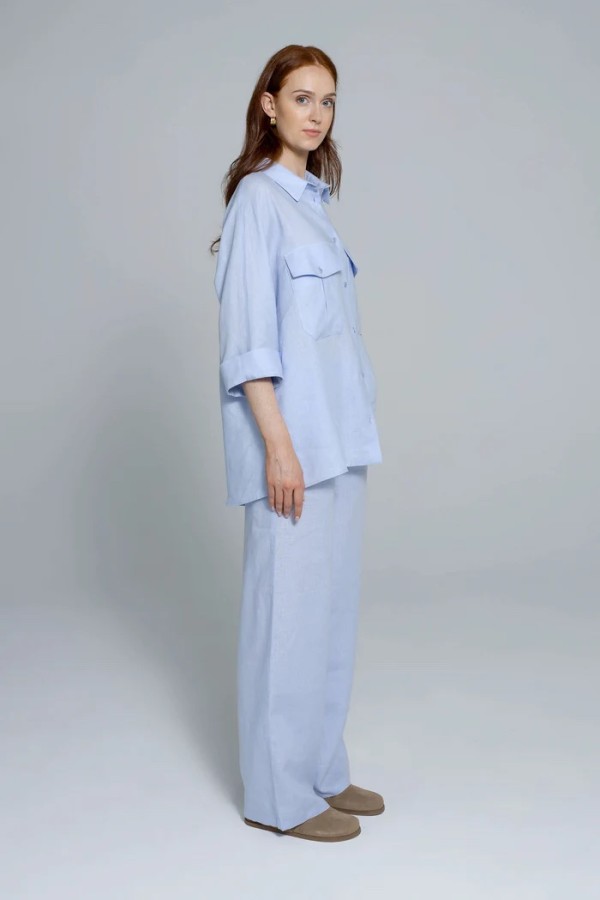 ROBI AGNES. DORI kelnės light blue