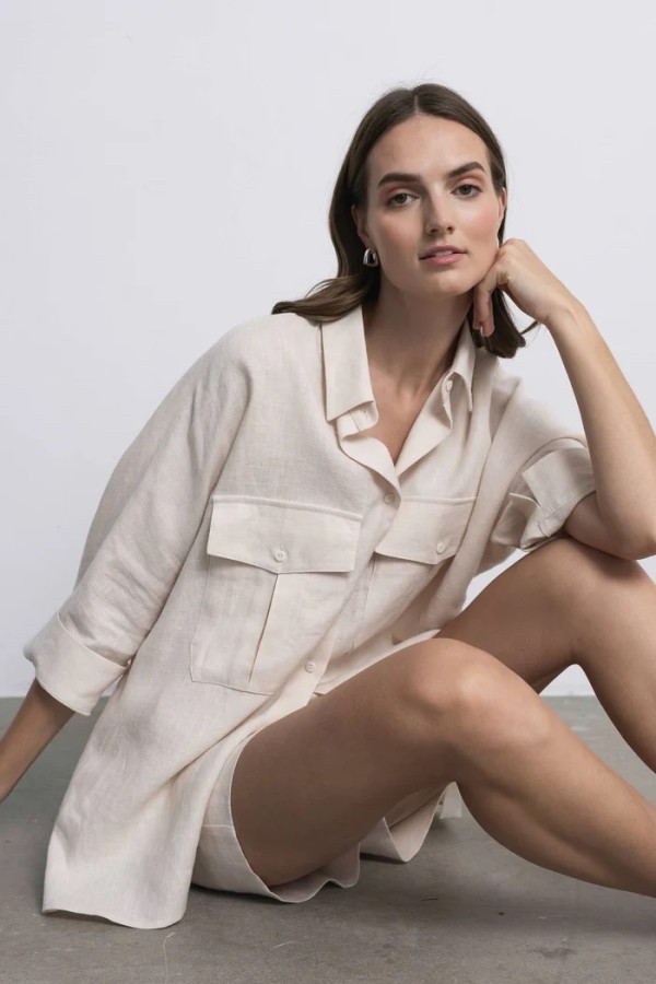 Robi agnes. DORI marškiniai Šampaninė