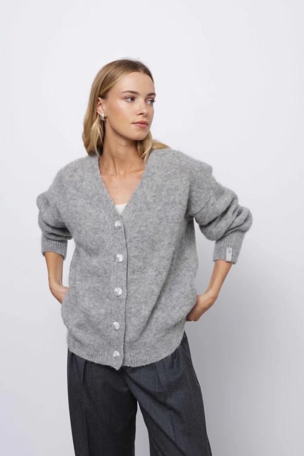 robi agnes. Laure kardiganas light grey 