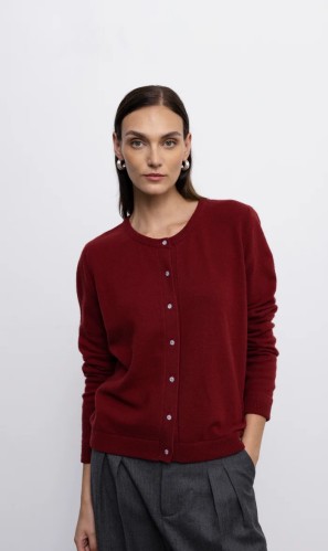 robi agnes. MARGOT kardiganas burgundy 
