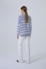ROBI AGNES. megztinis 'ARIELLE’ light violet/white